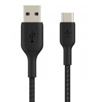 Belkin Kabel Braided USB-C USB-A 15cm czarny