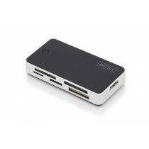 Assmann Czytnik kart 5-portowy USB 3.0 SuperSpeed, All-in-one, Czarno-srebrny