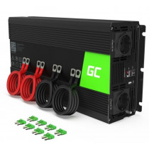 Green Cell Przetwornica 12V/230V 3000W/6000W Czysty sinus