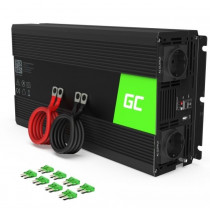 Green Cell Przetwornica 24V/230V 1500W/3000W Czysty sinus