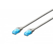 Digitus Kabel krosowy kat.5e UTP, CU, AWG 26/7 5m szary
