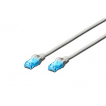 Digitus Patch cord kat.5e UTP CU AWG 26/7 0,25m Szary