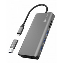 RaidSonic Technology Stacja dokująca IB-DK4070-CPD 12w1,2xHDMI,AUDIO,CR,VGA