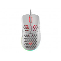 Genesis Mysz Krypton 550 8000 DPI podświetlenie RGB dla graczy lekka Biała