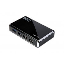 Assmann Hub USB 3.0 4-portowy SuperSpeed 5Gbps, Czarny