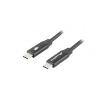 LANBERG Kabel USB-C M/M 2.0 CA-CMCM-40CU-0005-BK Czarny 0.5m