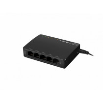 LANBERG Switch POE + Desktop 5 port 1GB DSP3-1005-60W
