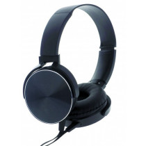 rebeltec Słuchawki stereo z mikrofonem Montana Czarne