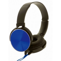rebeltec Słuchawki stereo z mikrofonem Montana Czarno-niebieskie