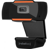 rebeltec Kamera Internetowa Live HD, typ sensora CMOS 1/4' Rozdzielczość 1280x720, focus: od 3cm do nieskończoności, 30 klatek/s, Wbudowany mikrofon