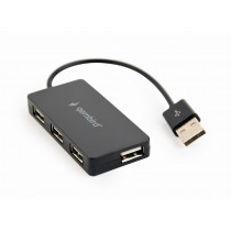 Gembird HUB 4 portowy USB czarny