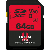 GoodRam Karta pamięci SDXC Iridium PRO 64GB V60 UHS-II U3