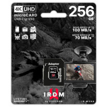 GoodRam Karta microSD IRDM 256GB UHS-I U3 adapter