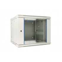 Extralink Szafka wisząca rack 12U 600x600 szara dwusekcyjna