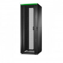 APC Szafa serwerowa ER8802 Easy Rack 800mm/48U/1000mm z dachem, panelem bocznym, kółkami, nóżkami i 4 wspornikami, bez podłogi, czarna