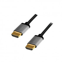 LogiLink Kabel HDMI 4K/60Hz, aluminium 2m Czarny