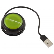 Esperanza Hub USB EA135G YOYO 4xUSB 2.0 czarno-zielony