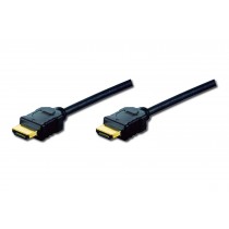 Assmann Kabel połączeniowy HDMI HighSpeed z Ethernetem 4K 60Hz UHD Typ HDMI A/HDMI A M/M 2m Czarny