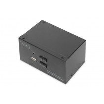 Assmann Przełącznik KVM 2 portowy HDMI, Dual Display, 4K 30Hz
