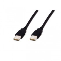 Kabel połączeniowy USB 2.0 HighSpeed Typ USB A/USB A M/M 1,8m Czarny