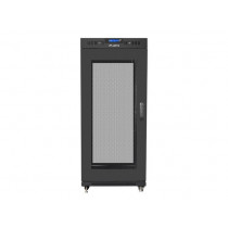 LANBERG Szafa instalacyjna rack stojąca 19 27U 600x800 czarna, drzwi perforowane LCD (Flat Pack)