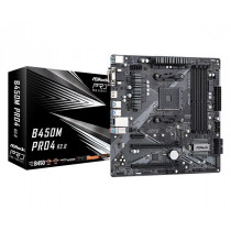 ASRock Płyta główna B450M PRO4 R2.0 AM4 4DDR4 HDMI uATX