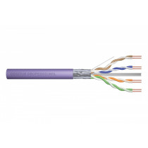 Digitus Kabel teleinformatyczny instalacyjny kat.6, F/UTP, Dca, drut, AWG 23/1, LSOH, 50m Fioletowy