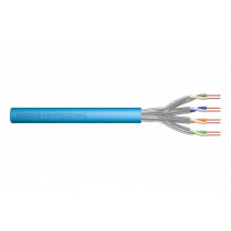 Digitus Kabel teleinformatyczny instalacyjny kat.6A, S/FTP, Eca, drut, AWG 23/1, LSOH, 100m ofoliowany Niebieski
