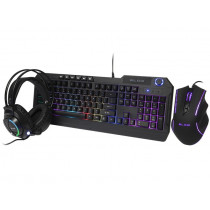 BLOW Zestaw gamingowy Klawiatura + mysz + słuchawki
