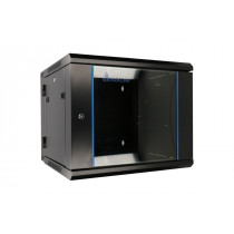 Extralink Szafka wisząca rack 6U 600x600 czarna dwusekcyjna