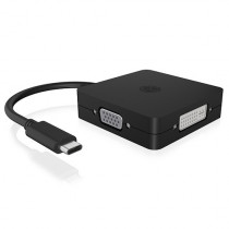 RaidSonic Technology Adapter video IB-DK1104-C 4w1 USB TYPE-C