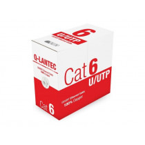 Q-LANTEC Kabel teleinformatyczny U/UTP kat.6 PVC 100% Miedź 305m - 10 lat gwarancji