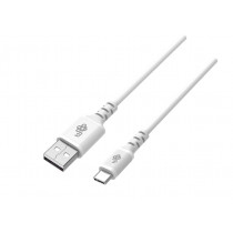 TB Kabel USB-USB C 2m silikonowy biały Quick Charge