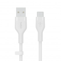Belkin Kabel BoostCharge USB-A do USB-C silikonowy 2m, biały