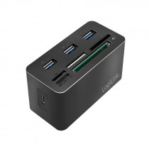 LogiLink Stacja dokująca USB3.2 8-portów, mini Czarna