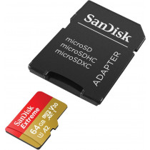 SanDisk Karta pamięci Extreme microSDXC 64GB 170/80 MB/s A2 V30 U3