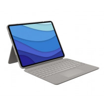 Logitech Etui z klawiaturą Combo Touch iPad Pro 12,9 cala 5 generacji piaskowy UK