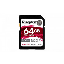Kingston Karta pamięci SD 64GB Canvas React Plus 300/260 UHS-II U3