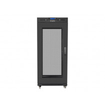 Lanberg Szafa instalacyjna rack stojąca 19 cali 22U 800X800 czarna dzrwi perforowane LCD