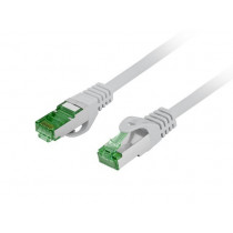 Lanberg Patchcord kat.7 S/FTP LSZH CU 0.5m szary fluke passed
