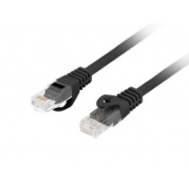 Lanberg Patchcord kat.6 UTP LSZH CU 0.5m czarny fluke passed
