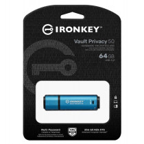 Kingston Pendrive 64GB IronKey Vault Privacy 50 FIPS197 AES-256