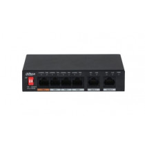 DAHUA Switch PoE 4-port 2x RJ45 PFS3006-4ET-60-V2