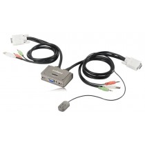 Edimax Switch KVM EK-2U2CA 2xUSB z kablami i audio