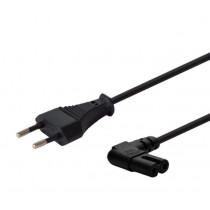 Savio Kabel zasilający 2pin, C7 kątowy męski, 3m, CL-144