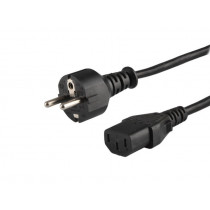 Savio Kabel zasilający Schuko męski - IEC C13, 1,2m, wielopak 10szt., CL-89