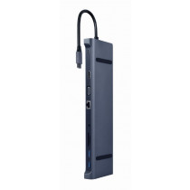 Gembird Hub USB-C PD GbE VGA HDMI 3xUSB 3.1 czytnik kart SD