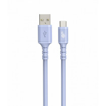 TB Kabel USB-USB C 1m silikonowy fioletowy