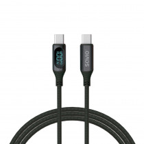Savio Kabel USB - USB C z wyświetlaczem, 100W, CL-174