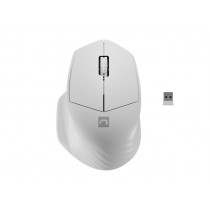 NATEC Mysz bezprzewodowa Siskin 2 1600 DPI Bluetooth 5.0 + 2.4GHz, biała